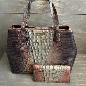 Beautiful Medium Julien & Ady Wallet Smokey Quartz Ombré Melbourne Brahmin Set
